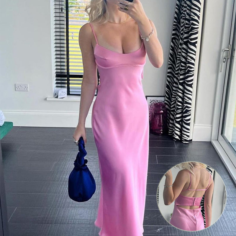 The Amélie Satin Dress