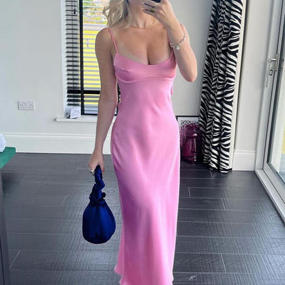 The Amélie Satin Dress