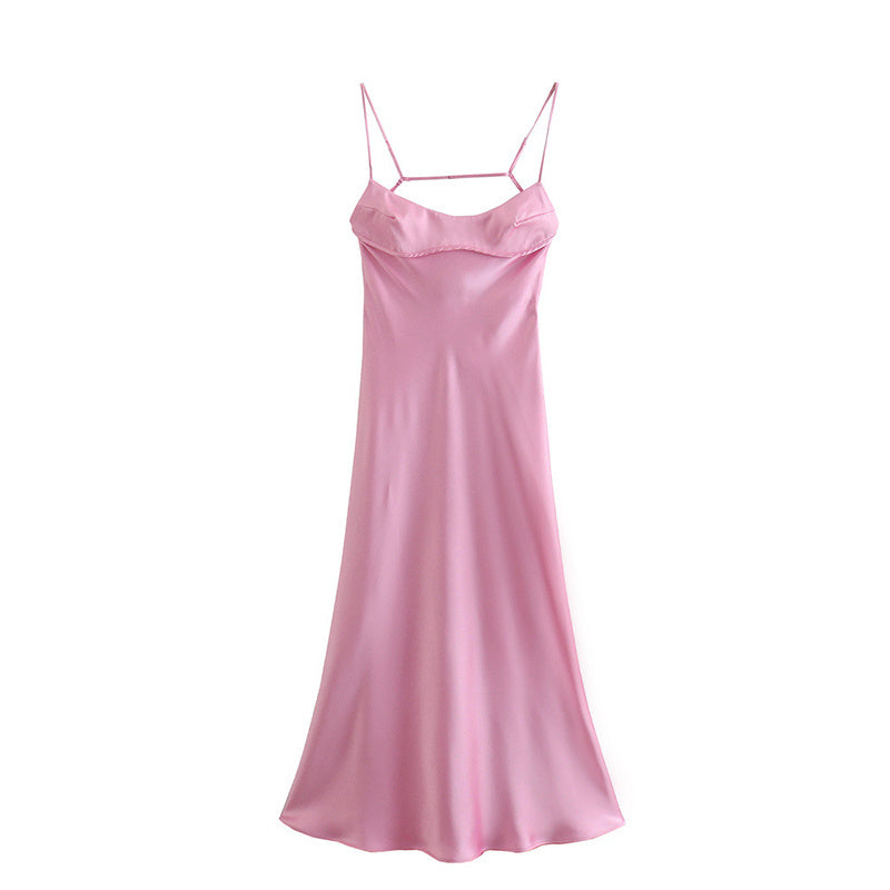 The Amélie Satin Dress