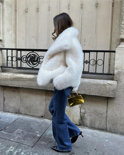 Amy - Puszysty zimowy płaszcz 